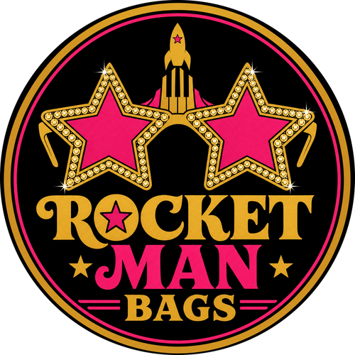 Rocket Man Bags — star-glasses and rocket badge logo